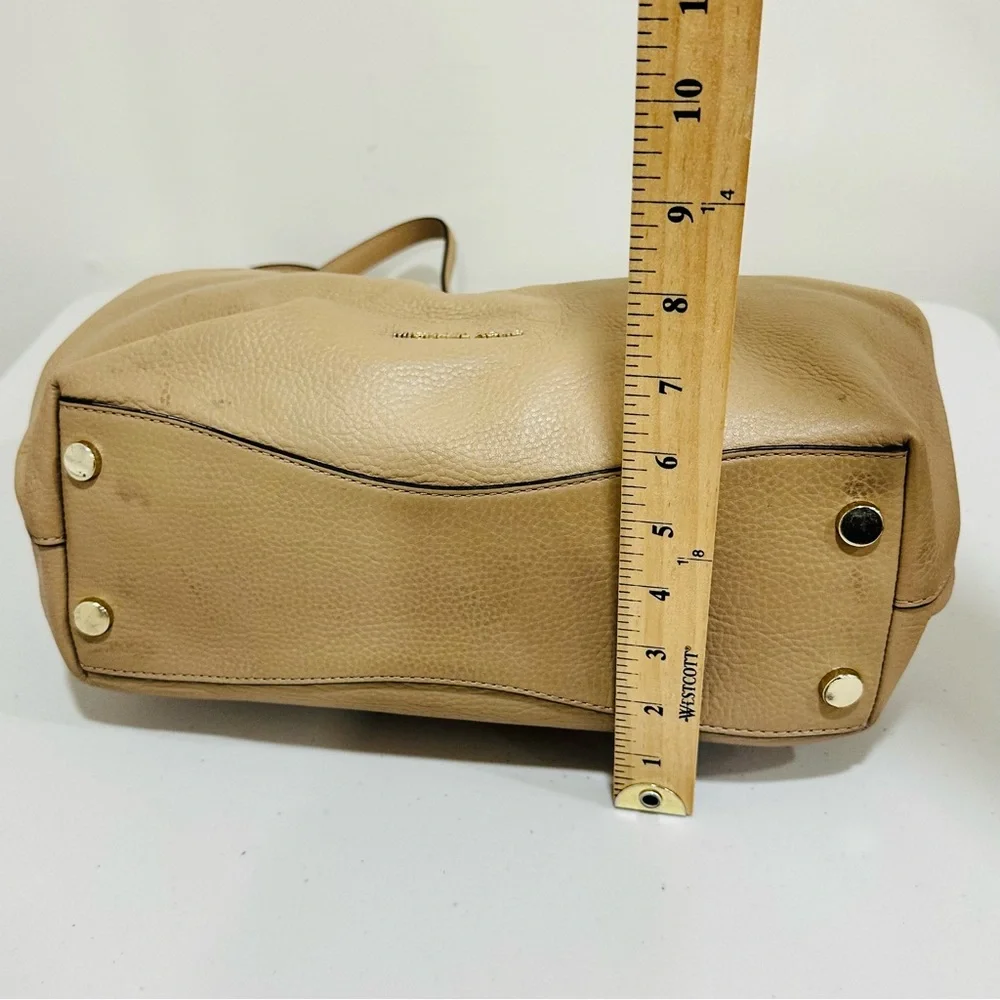 MICHAEL‎ KORS Shoulder Bag Leather 3-Section Gold Chain Leather Straps Purse